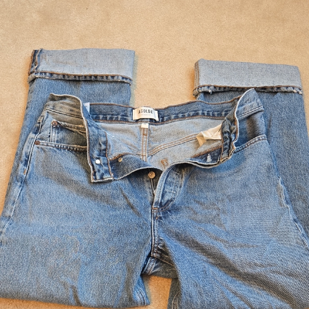 Agolde Women's Light Blue Boyfriend Jeans